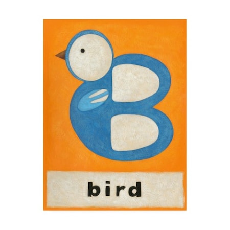 Chariklia Zarris 'B Is For Bird Childrens Art' Canvas Art,18x24